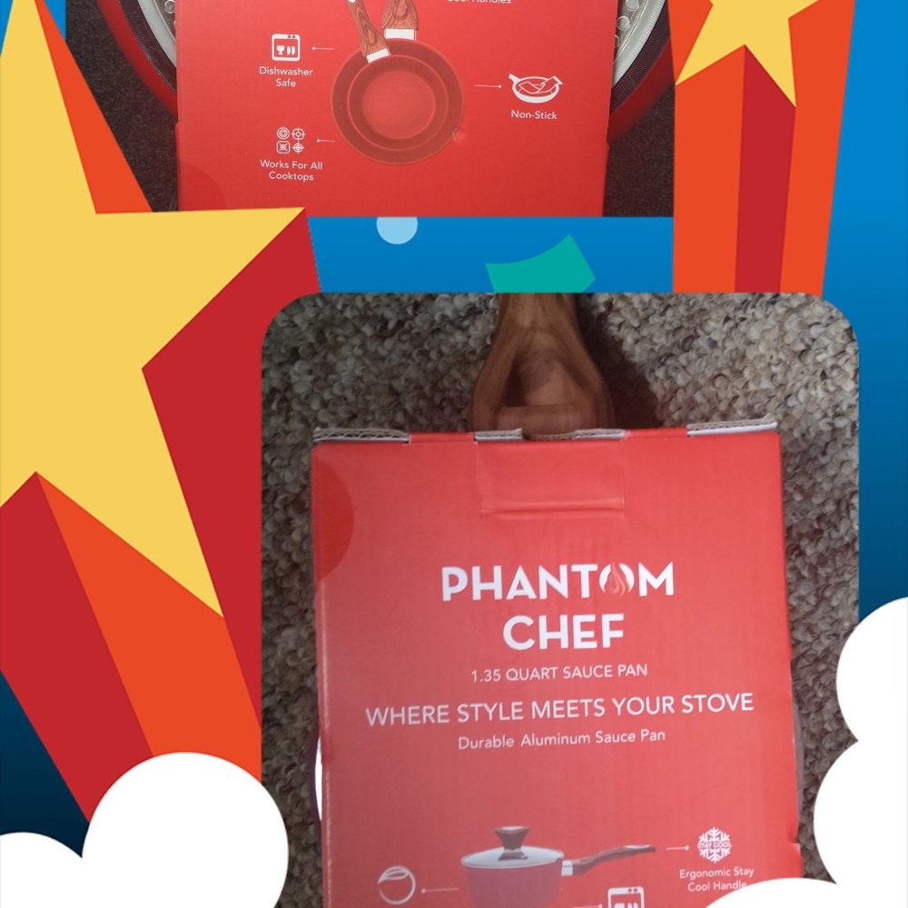 Designer skillet and pot set  Phantom Chef units